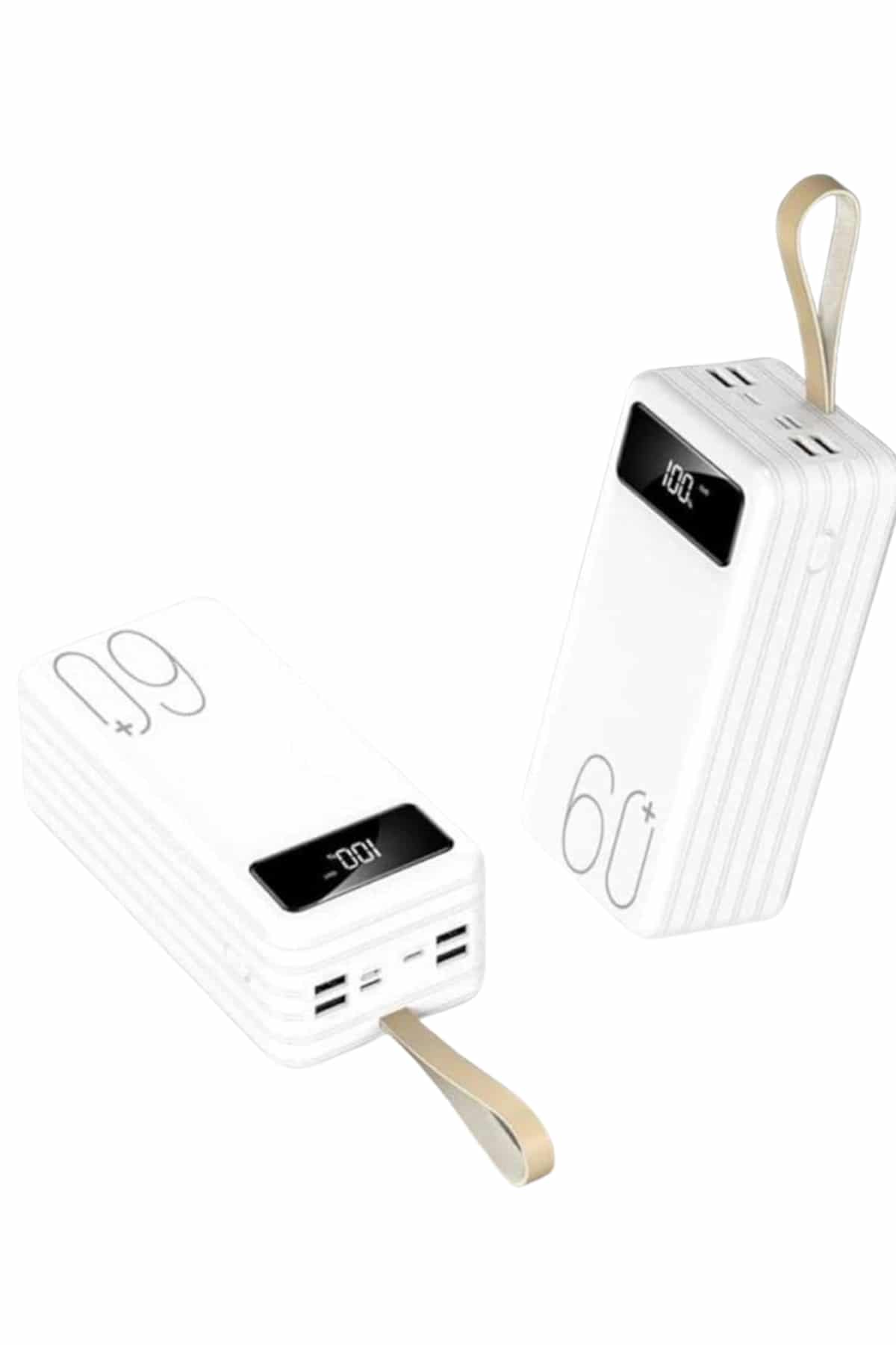 Powerbank 60.000 Mah Taşınabilir Şarj Hızlı El Fenerli Dijital Göstergeli Yeni Nesil - Bayi Depom