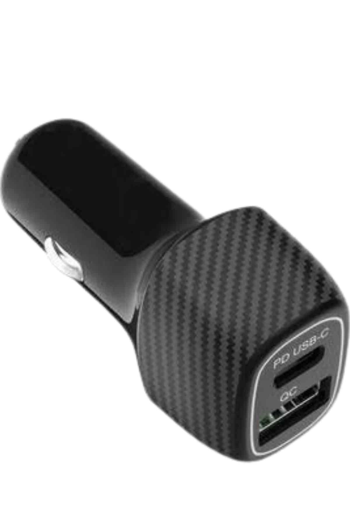38W USB Type-C Girişli Oto Çakmaklık Araç İçi Hızlı Şarj Çakmaklık Şarj Aleti - Bayi Depom