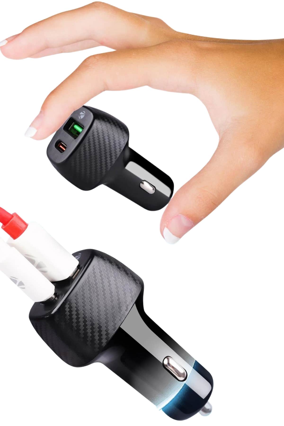 38W USB Type-C Girişli Oto Çakmaklık Araç İçi Hızlı Şarj Çakmaklık Şarj Aleti - Bayi Depom
