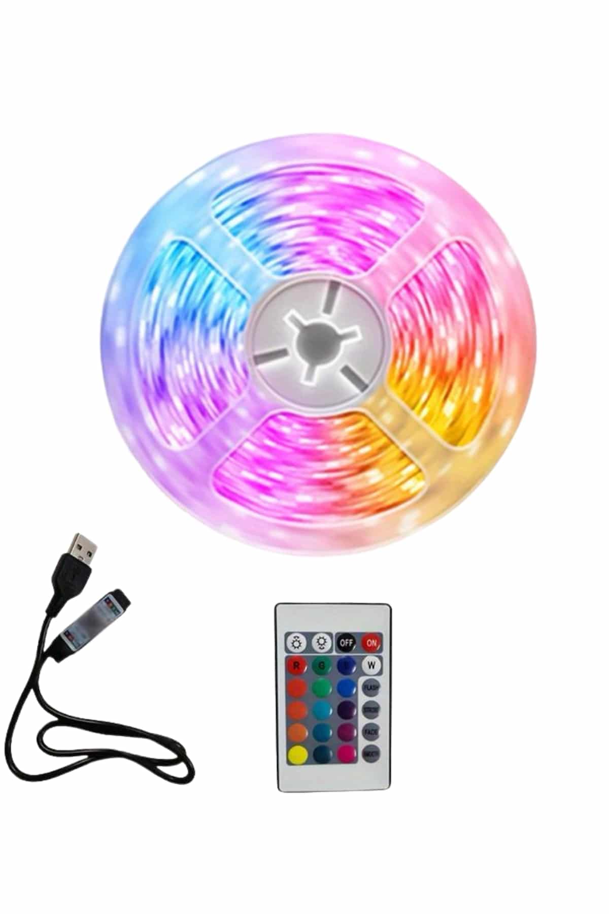 10M Şerit Led İç Mekan Renkli Rgb Şerit Led Kumandalı - Bayi Depom 10M Şerit Led İç Mekan Renkli Rgb Şerit Led Kumandalı - Bayi Depom