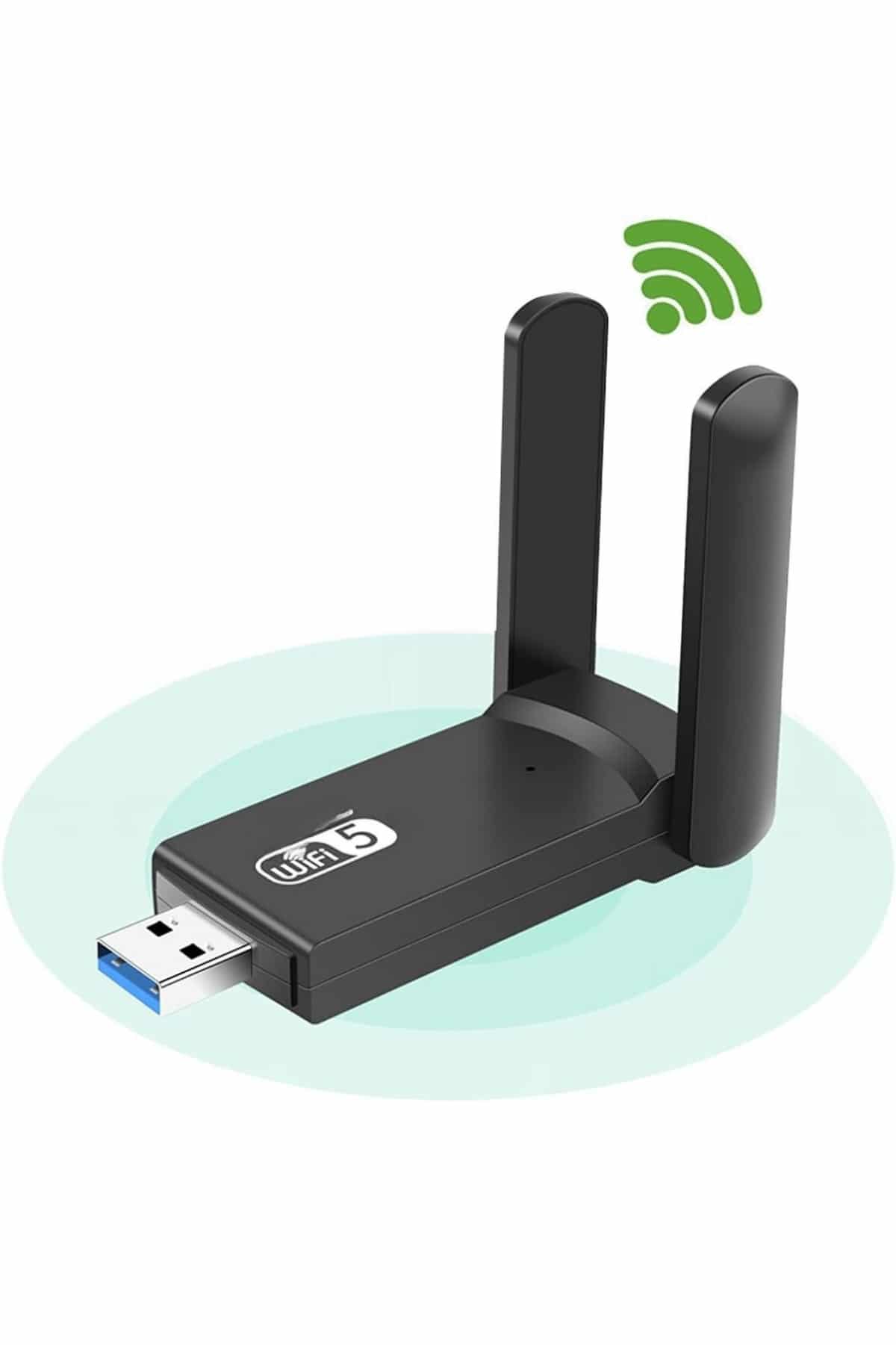 Wifi Alıcı Dual Band Usb 3.0 Adaptör Kablosuz Windows 7/8/10/11 - Bayi Depom