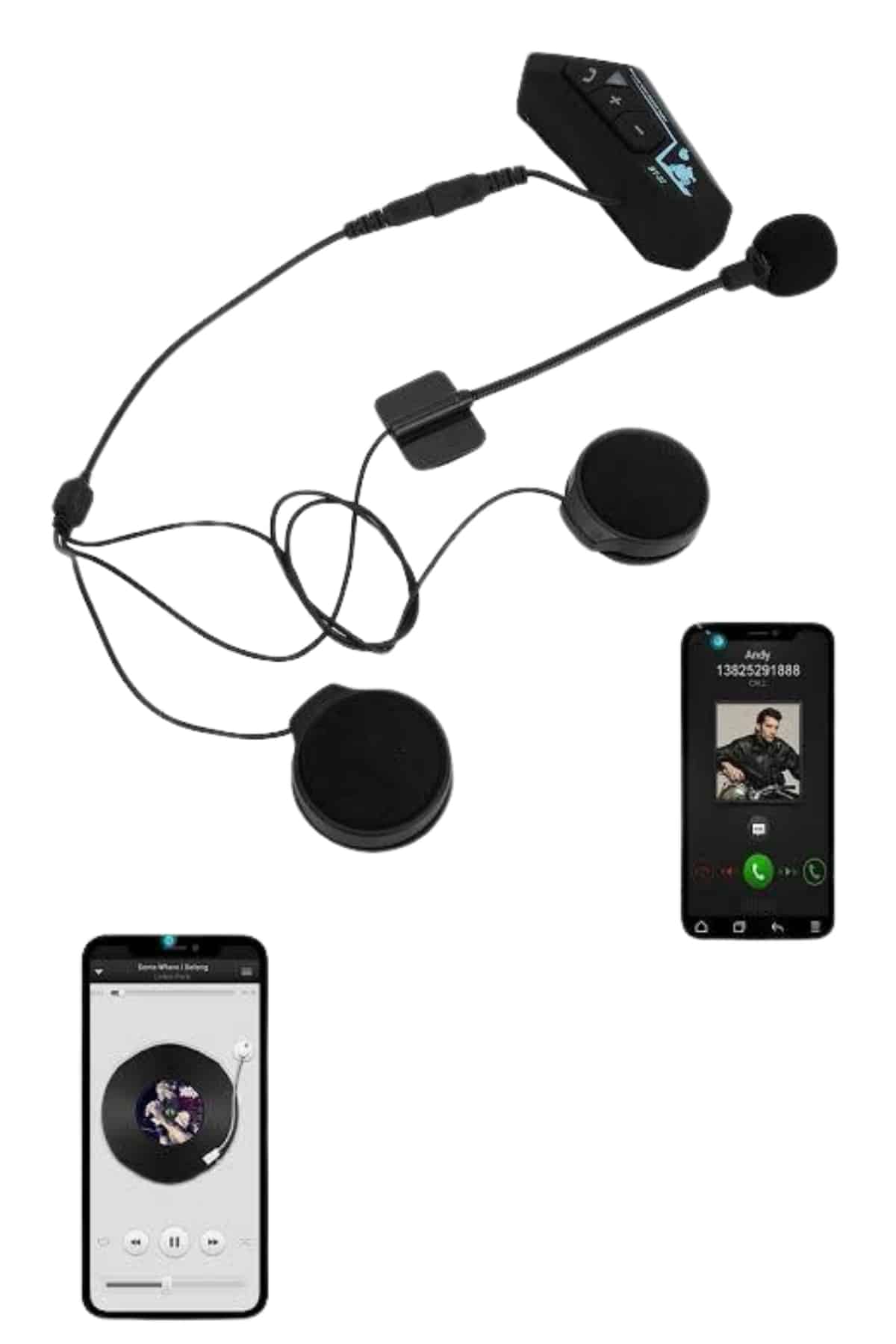 Intercom Bluetooth Kask Kulaklık Motosiklet Kulaklık 5.0 Bluetooth - Bayi Depom