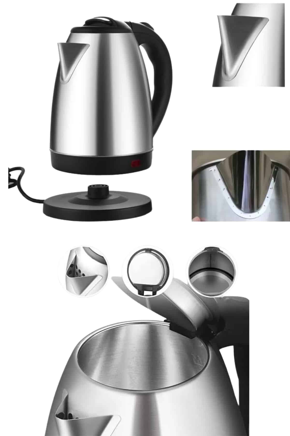 Kettle C F Tipi 220-240V Paslanmaz Çelik Elektrik Kablolu Otomatik Kapanma - Bayi Depom Kettle C F Tipi 220-240V Paslanmaz Çelik Elektrik Kablolu Otomatik Kapanma - Bayi Depom