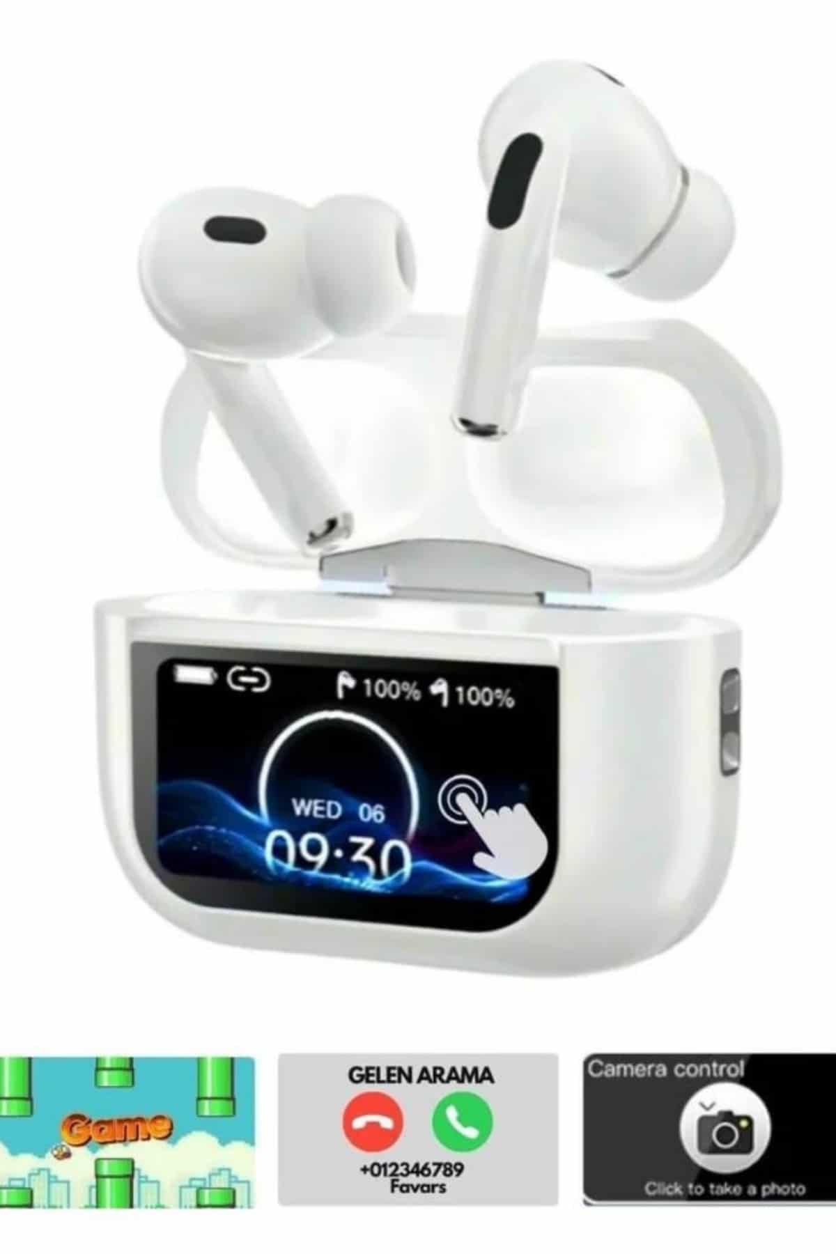 Dokunmatik Ekranlı Bluetooth Kulaklık TWS İOS Android Tüm Telefonlara Uyumlu Kulaklık - Bayi Depom Dokunmatik Ekranlı Bluetooth Kulaklık TWS İOS Android Tüm Telefonlara Uyumlu Kulaklık - Bayi Depom