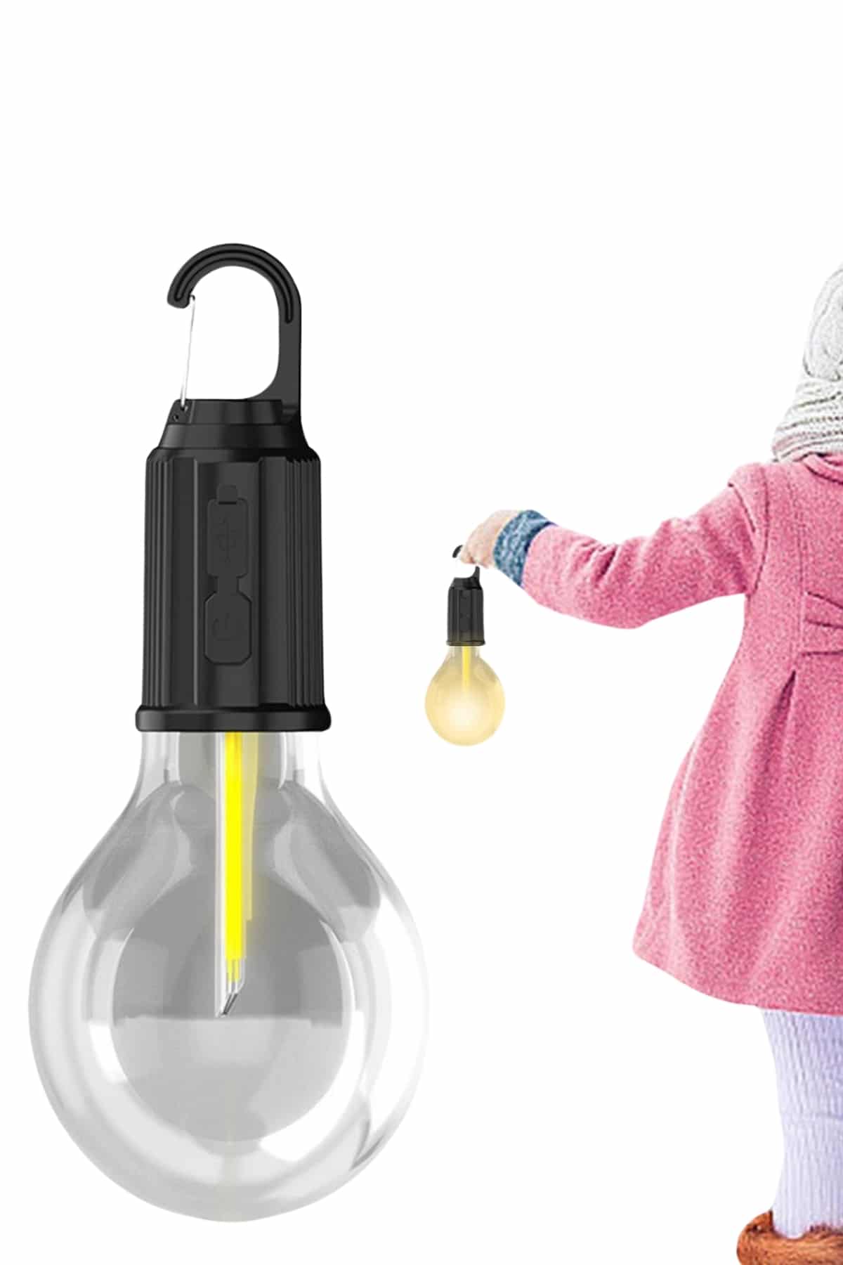 Şarjlı Aydınlatma Ampul Tasarımlı Ambians Işık Askılı Kamp Lambası - Bayi Depom