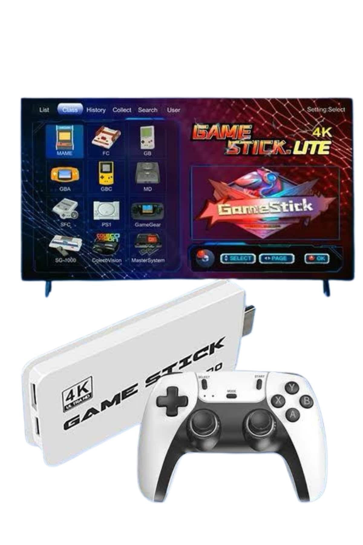 2.4 GHZ Oyun Konsolu Çift Konsol 4K Ultra Hd Game Stick - Bayi Depom
