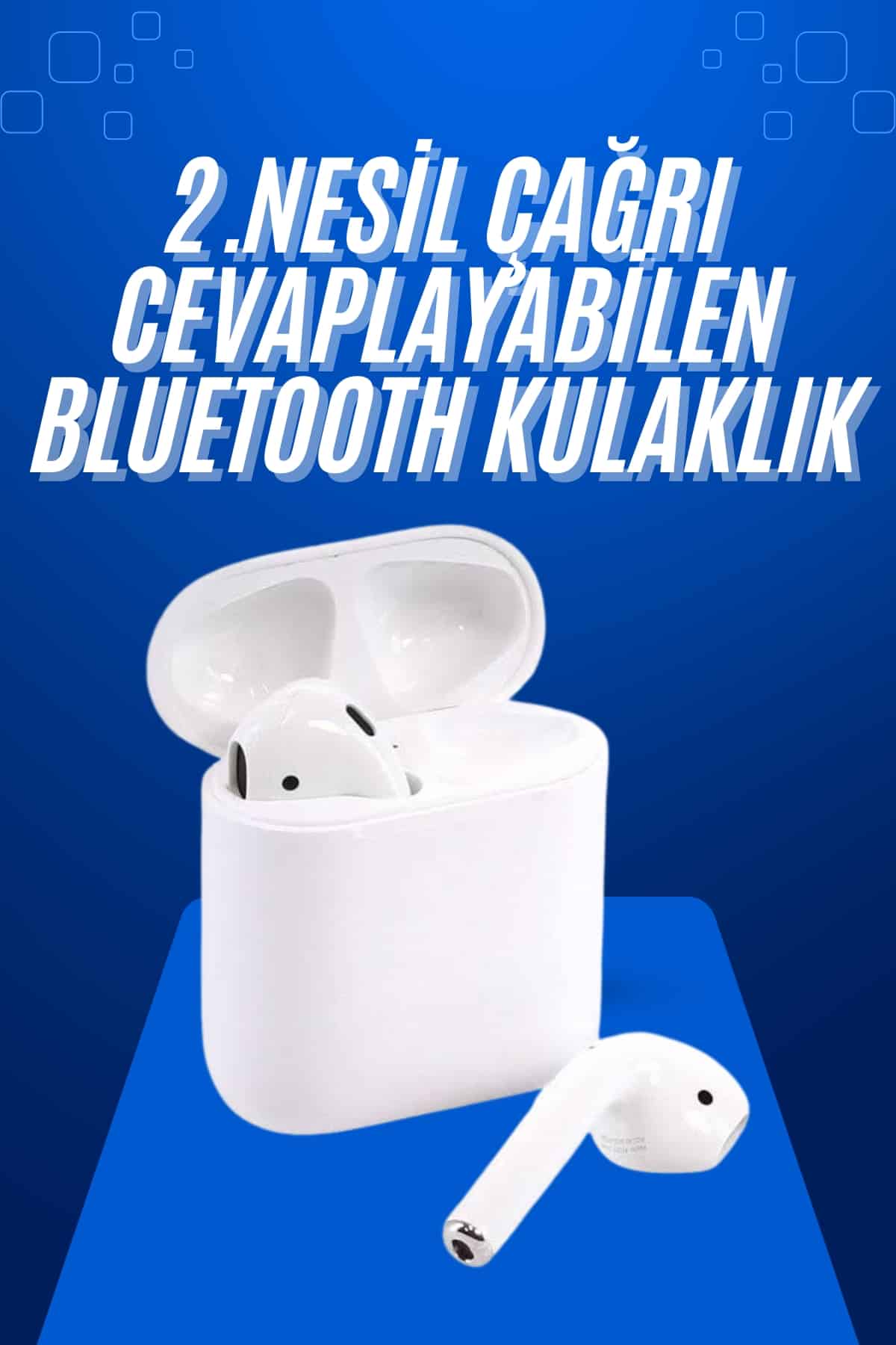 2025 Model Çağrı Cevaplayabilen Bluetooth Kulaklık Beyaz Dokunmatik Kontrol - Bayi Depom