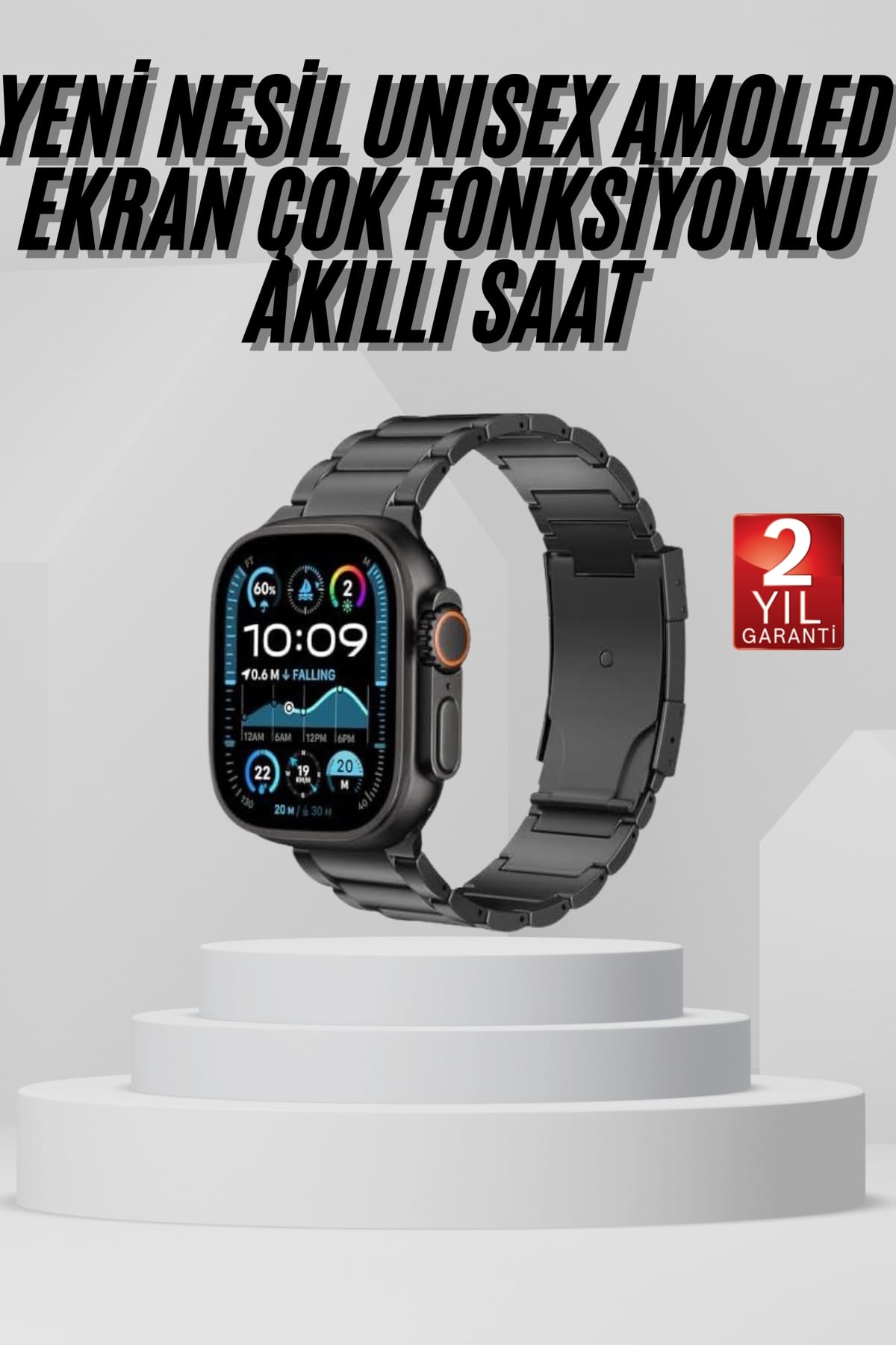 Akıllı Saat Arama Konuşma GPS ve NFC Özelliği 3 Kordonlu Amoled Ekran - Bayi Depom Akıllı Saat Arama Konuşma GPS ve NFC Özelliği 3 Kordonlu Amoled Ekran - Bayi Depom