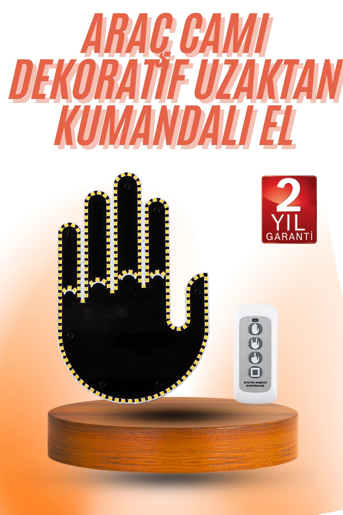 Kumandalı El Led Araba İçi 4 Farklı Mod El Orta Parmak Led - Bayi Depom Kumandalı El Led Araba İçi 4 Farklı Mod El Orta Parmak Led - Bayi Depom