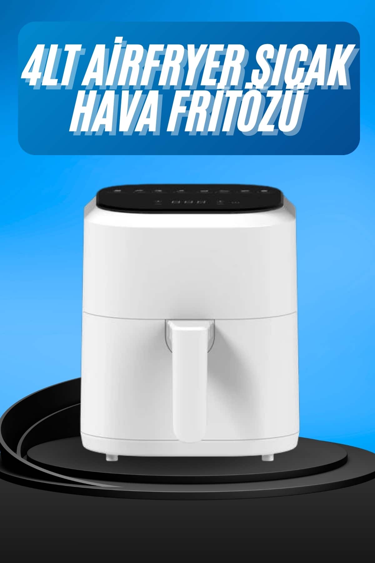 Hava Fritözü 4L Airfryer Pratik Uzun Ömürlü Yağsız Pişirme Taşınabilir - Bayi Depom Hava Fritözü 4L Airfryer Pratik Uzun Ömürlü Yağsız Pişirme Taşınabilir - Bayi Depom