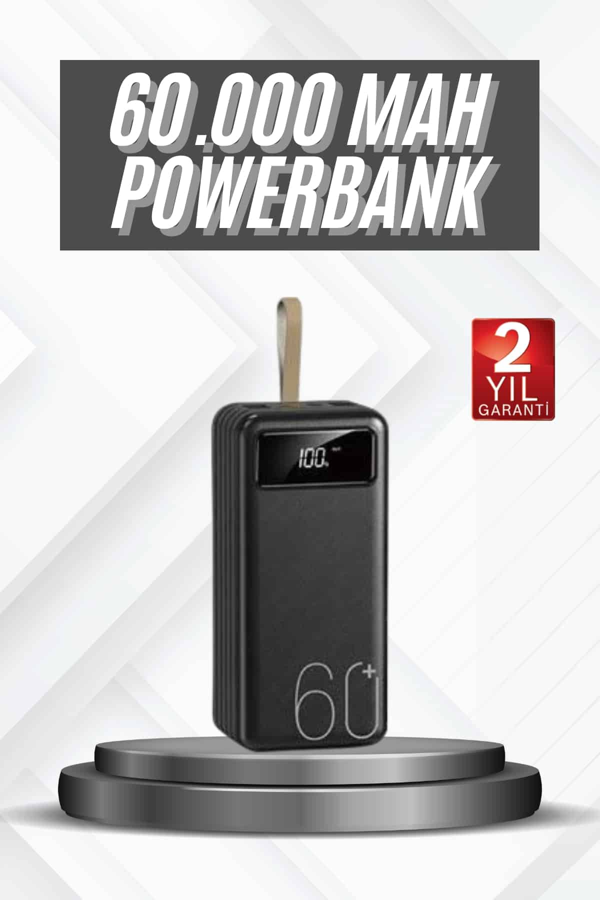 Hızlı Şarj 4 Çıkışlı Powerbank 60.000 Mah Taşınabilir Dijital Göstergeli - Bayi Depom