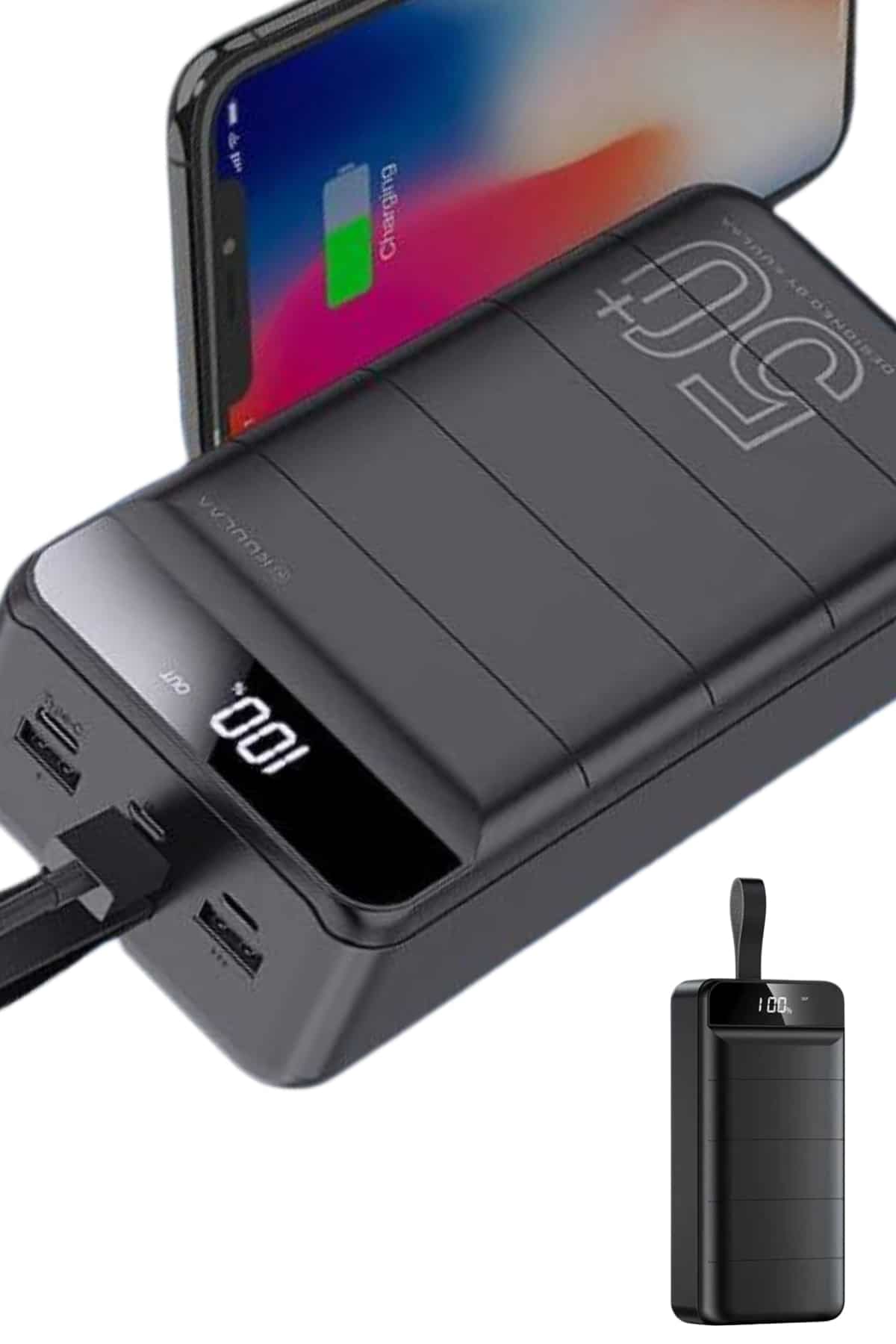Hızlı Taşınabilir 50.000 Mah Powerbank Led Ekran Android ve İOS Uyumlu Yeni Nesil - Bayi Depom