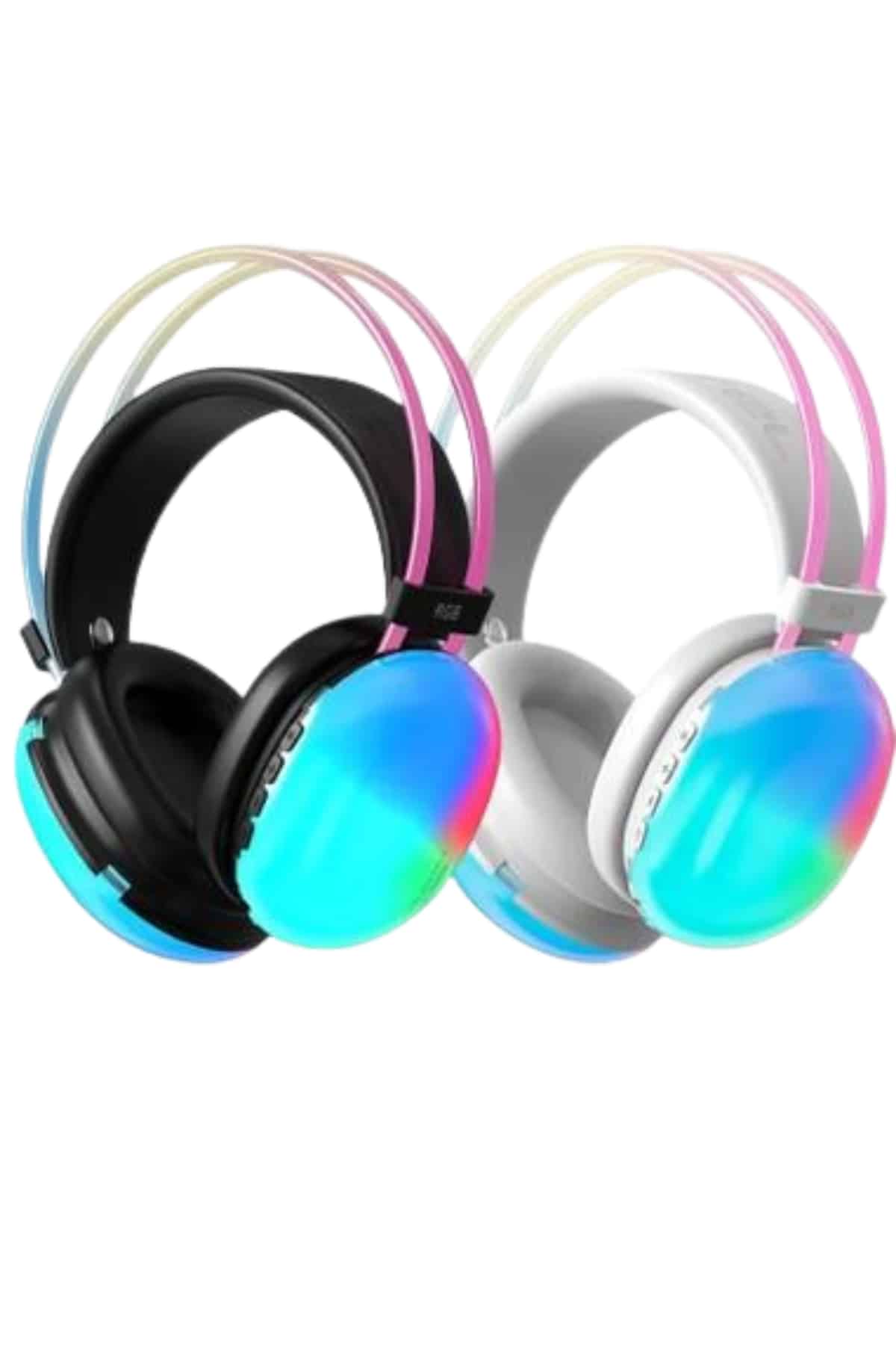 Kulak Üstü Kablosuz Bluetooth Kulaklık Unısex Renkli Işıklı Kulaklık - Bayi Depom Kulak Üstü Kablosuz Bluetooth Kulaklık Unısex Renkli Işıklı Kulaklık - Bayi Depom