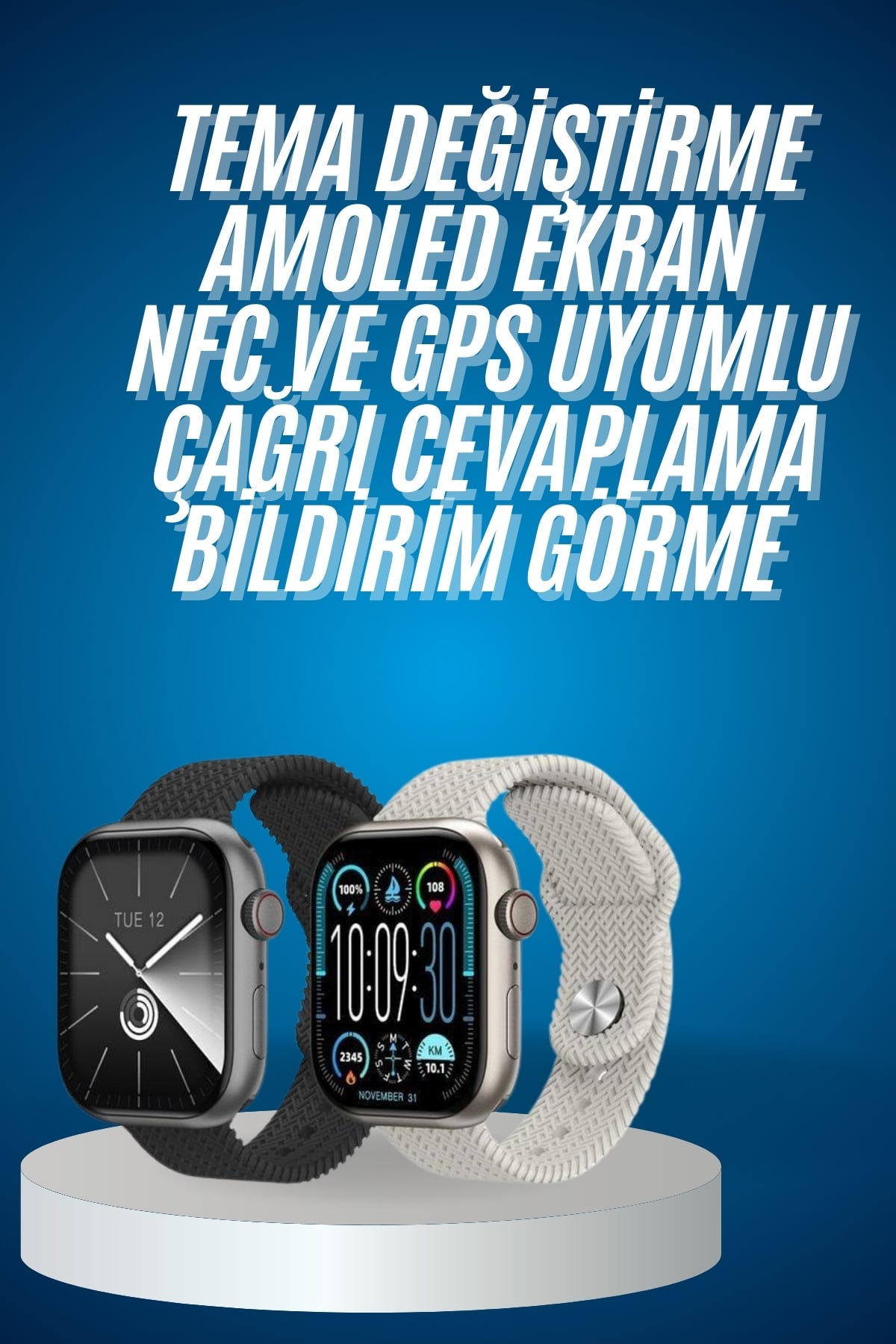 Akıllı Kol Saat Amoled Ekran Android ve İOS Uyumlu Arama Konuşma - Bayi Depom Akıllı Kol Saat Amoled Ekran Android ve İOS Uyumlu Arama Konuşma - Bayi Depom