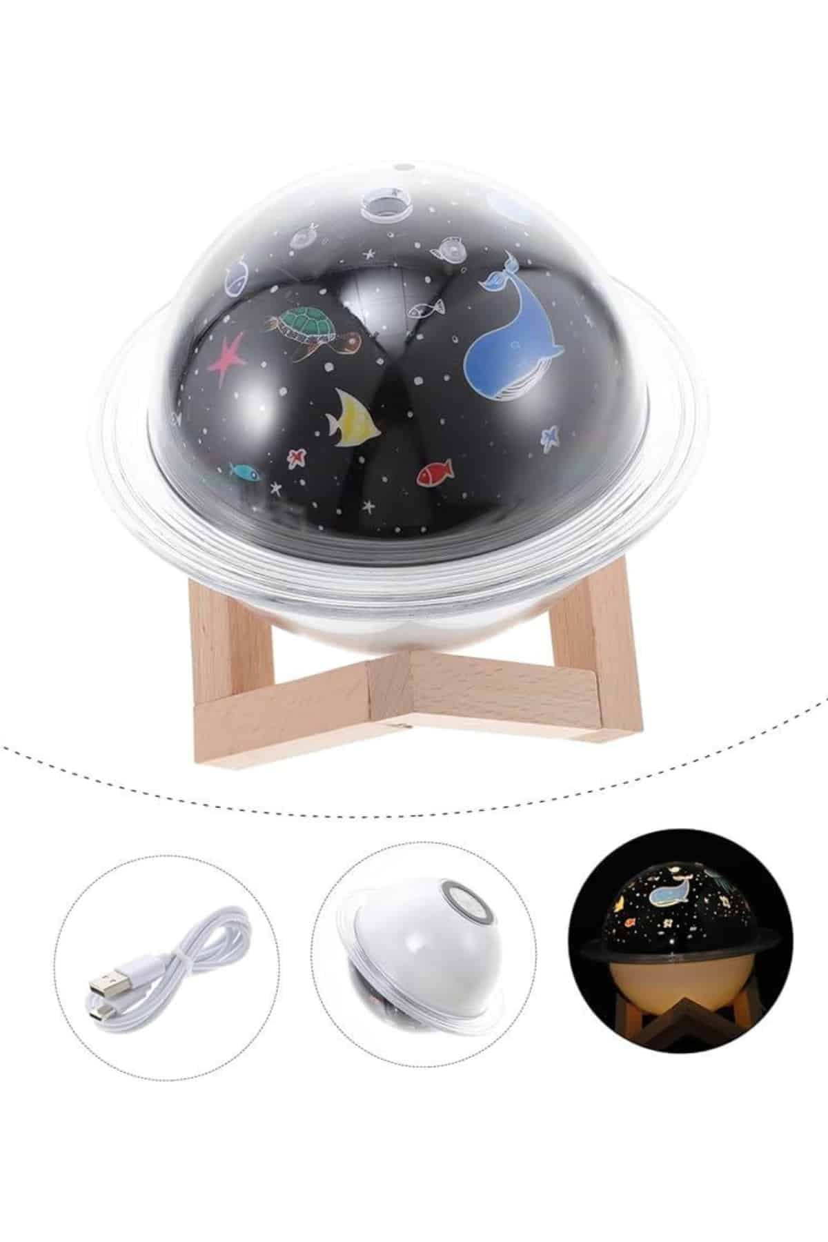Hava Nemlendirici Led Işıklı Gece Lambası Yıldız Görünümlü Renk Değiştiren - Bayi Depom Hava Nemlendirici Led Işıklı Gece Lambası Yıldız Görünümlü Renk Değiştiren - Bayi Depom