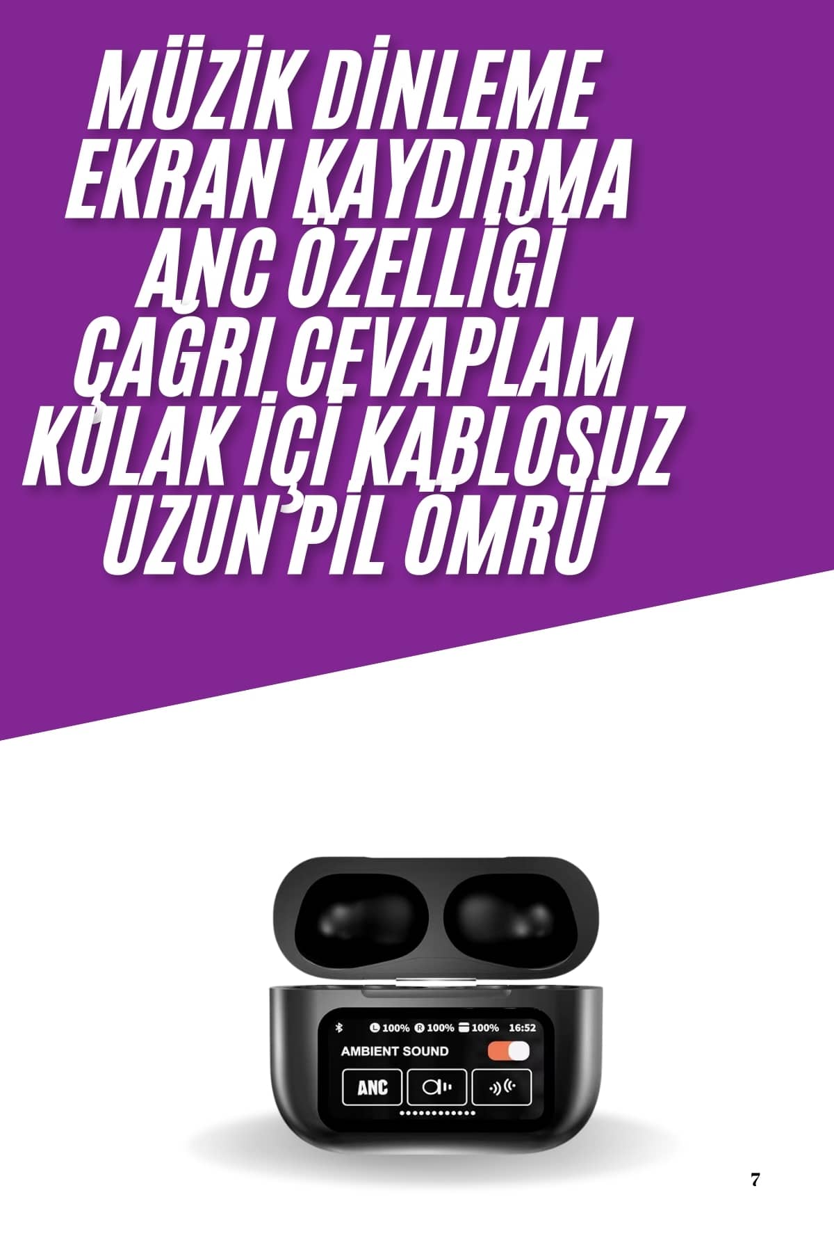 2025 Model Bluetooth Kulaklık Dokunmatik Ekran Yüksek Ses Kalitesi Yeni Nesil - Bayi Depom