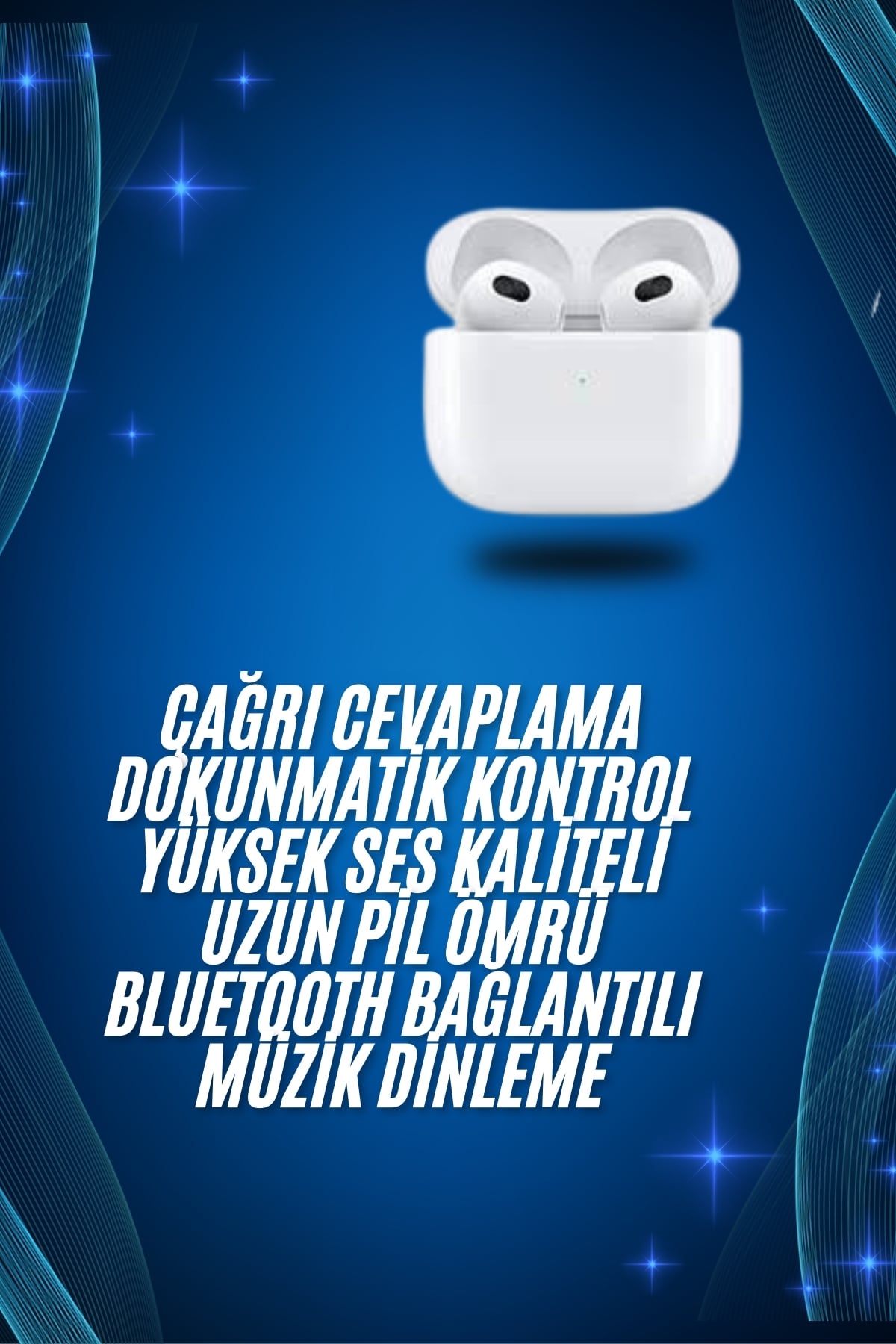 3.Nesil İOS Android Uyumlu Bluetooth 5.0 Beyaz Çağrı Cevaplama Yeni Nesil - Bayi Depom