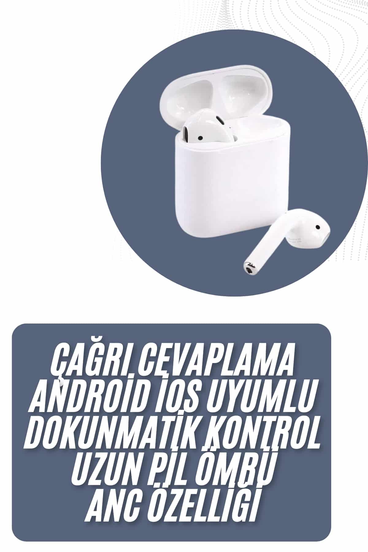 2025 Model Çağrı Cevaplayabilen Bluetooth Kulaklık Beyaz Dokunmatik Kontrol - Bayi Depom