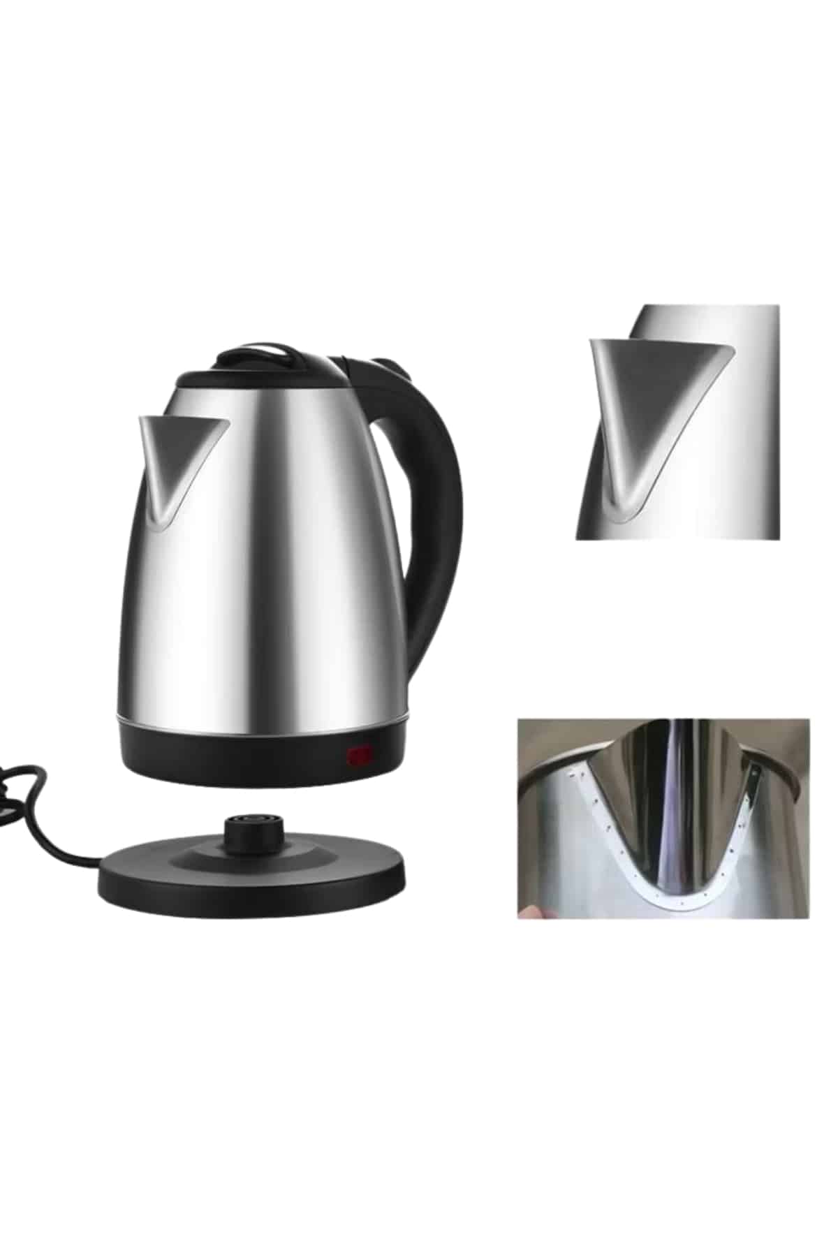 Su Isıtıcı 220 - 240 V Paslanmaz Çelik Kettle Uzun Ömürlü 2000 Watt - Bayi Depom
