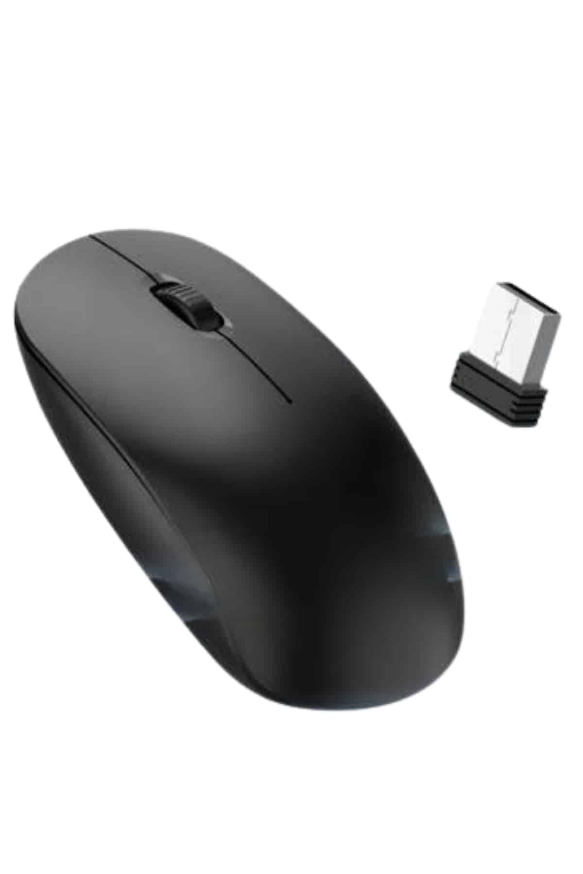 Siyah Kablosuz Mouse Wireless Mouse Minimal Tasarım - Bayi Depom Siyah Kablosuz Mouse Wireless Mouse Minimal Tasarım - Bayi Depom