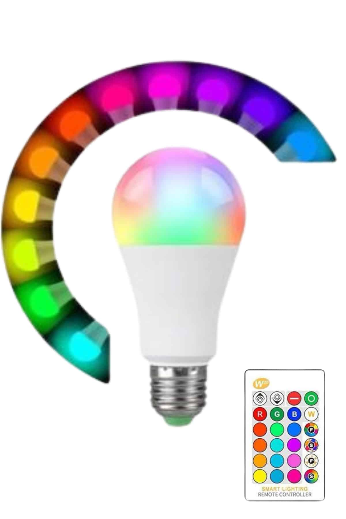 Akıllı RGB Led Ampul Led Uzaktan Kumandalı Renk Değiştiren Ampul - Bayi Depom Akıllı RGB Led Ampul Led Uzaktan Kumandalı Renk Değiştiren Ampul - Bayi Depom