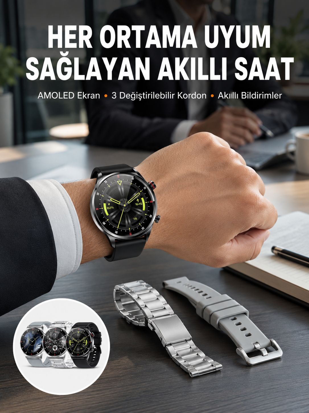 Akıllı Saat Adımsayar Nabız Ölçer Titreşim Özellikli Çağrı Cevaplama Sosyal Medya Yeni Nesil - Bayi Depom Akıllı Saat Adımsayar Nabız Ölçer Titreşim Özellikli Çağrı Cevaplama Sosyal Medya Yeni Nesil - Bayi Depom