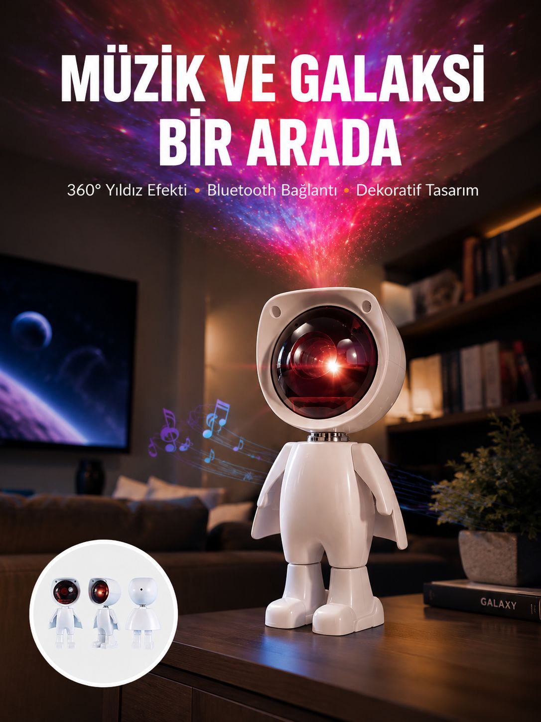 Gün Batımı Projektör Lamba Astronot Görünümlü Dekoratif Masa Lambası Yeni Nesil - Bayi Depom Gün Batımı Projektör Lamba Astronot Görünümlü Dekoratif Masa Lambası Yeni Nesil - Bayi Depom
