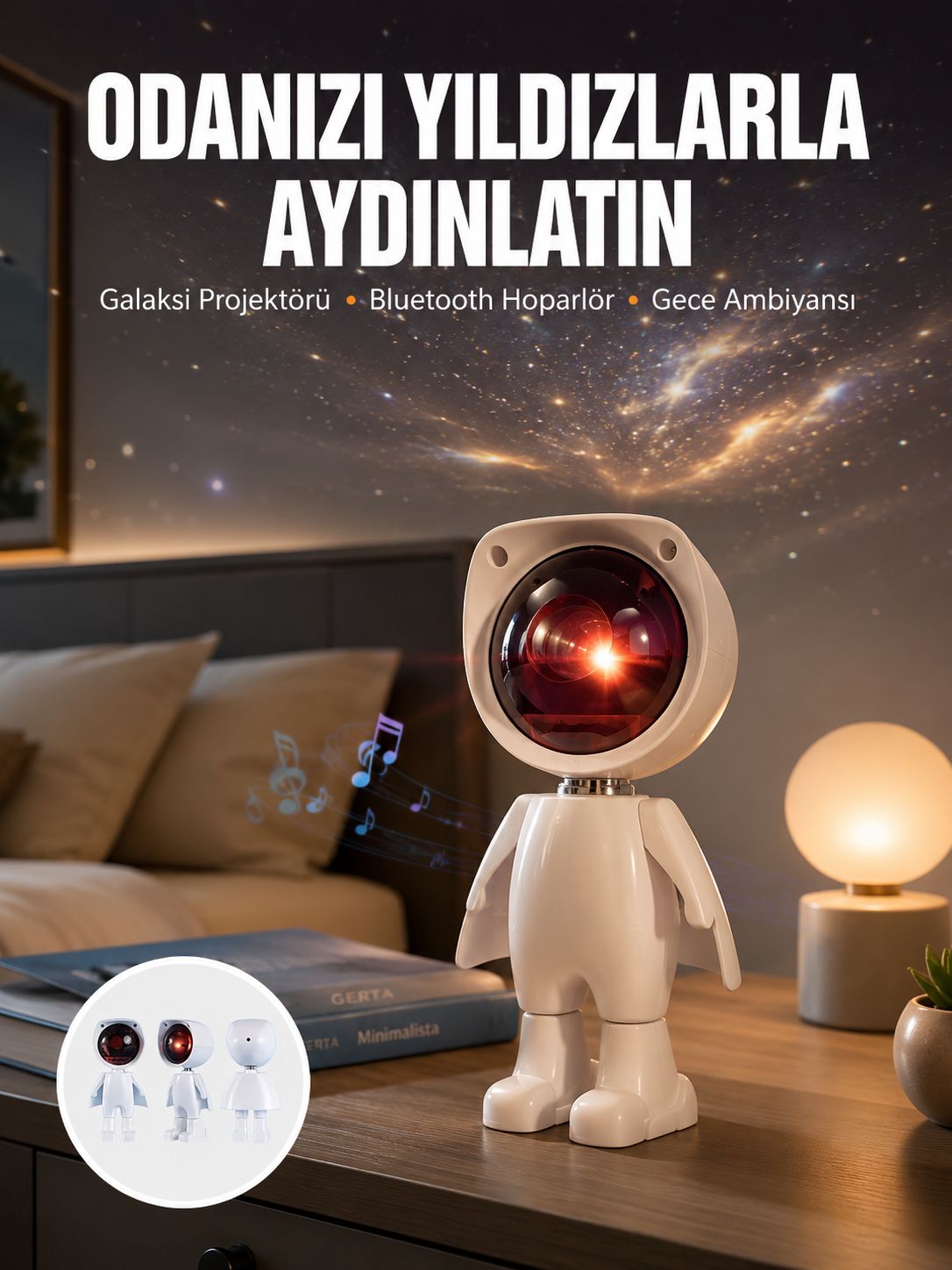 Projeksiyon Güneş Lambası Astronot Gün Batımı Projektör LED Işıklı Yeni Nesil - Bayi Depom Projeksiyon Güneş Lambası Astronot Gün Batımı Projektör LED Işıklı Yeni Nesil - Bayi Depom