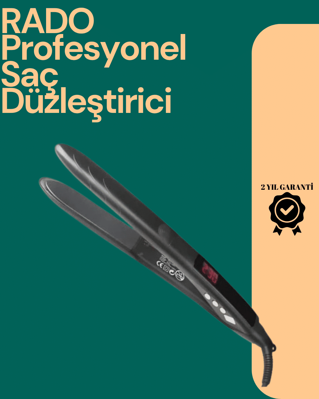 Isı Ayarlı Profesyonel Saç Düzleştirici – Titanyum Seramik Plaka - Bayi Depom Isı Ayarlı Profesyonel Saç Düzleştirici – Titanyum Seramik Plaka - Bayi Depom