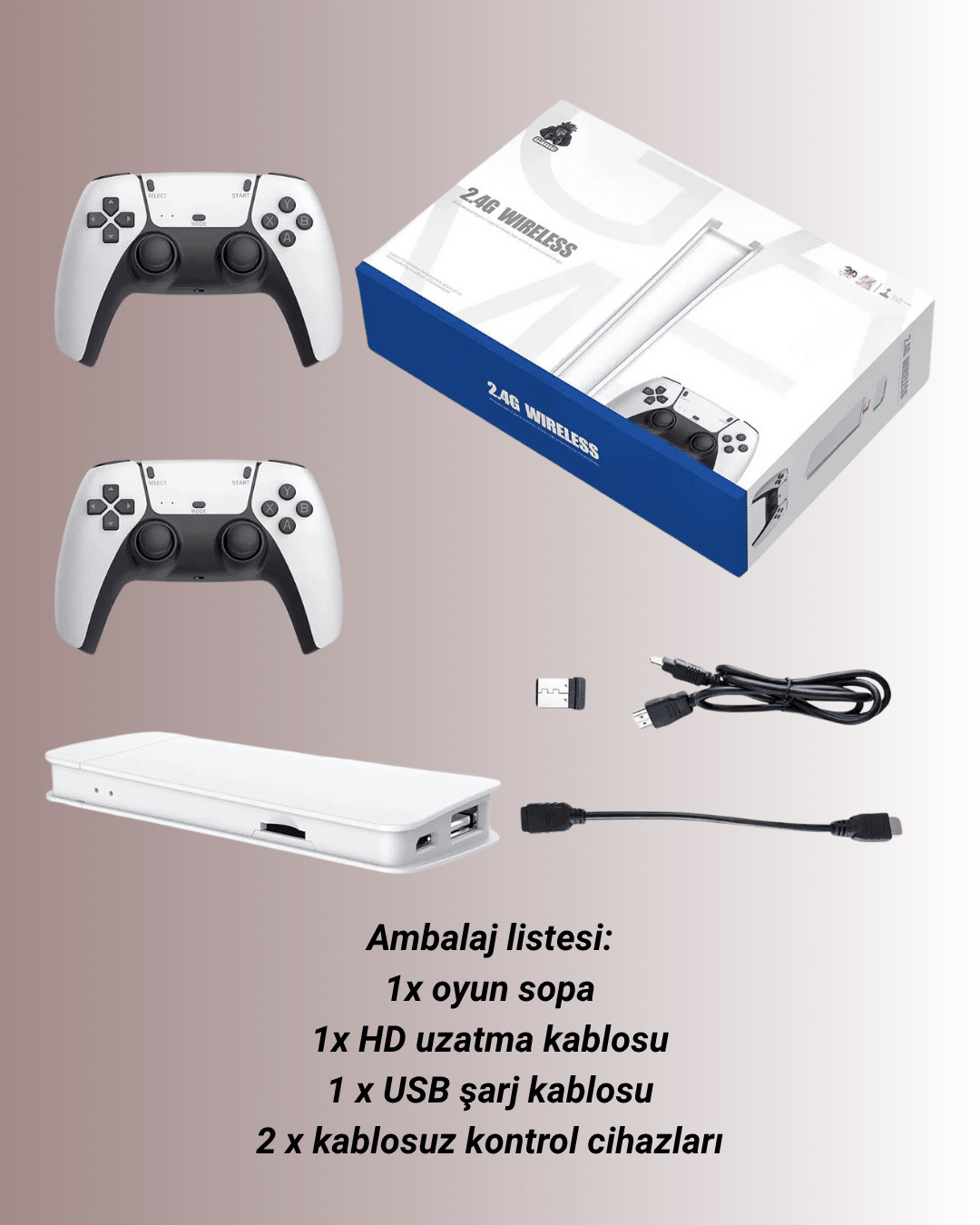 4K Destekli Bluetooth Retro Oyun Konsolu – M15 Modeli - Bayi Depom