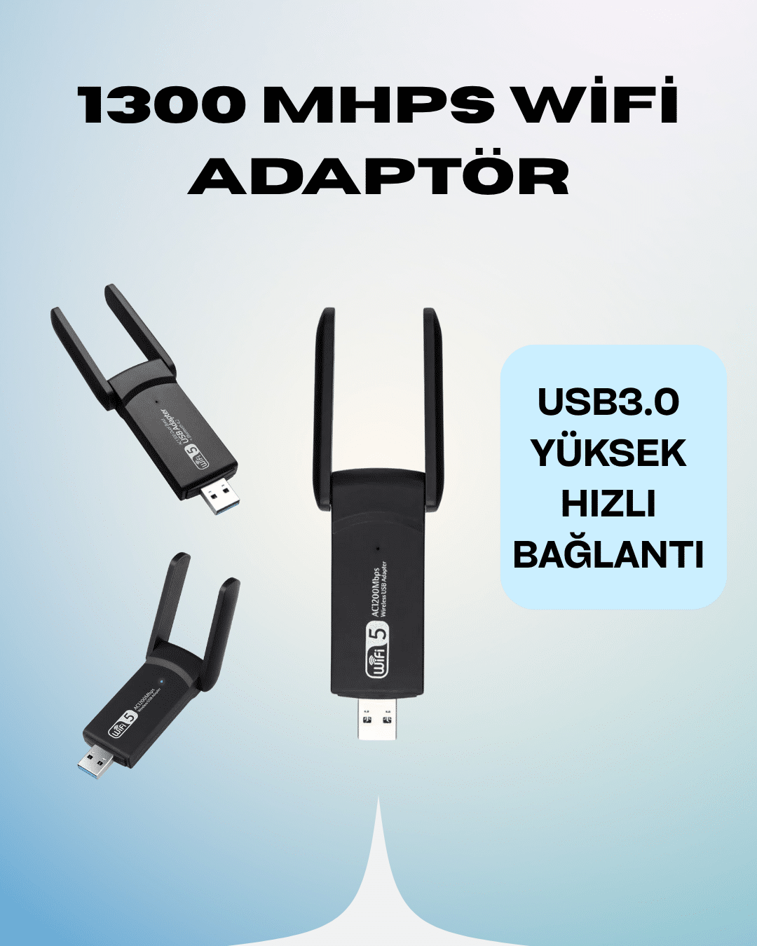 AC1200 USB WiFi Adaptör - Bayi Depom AC1200 USB WiFi Adaptör - Bayi Depom