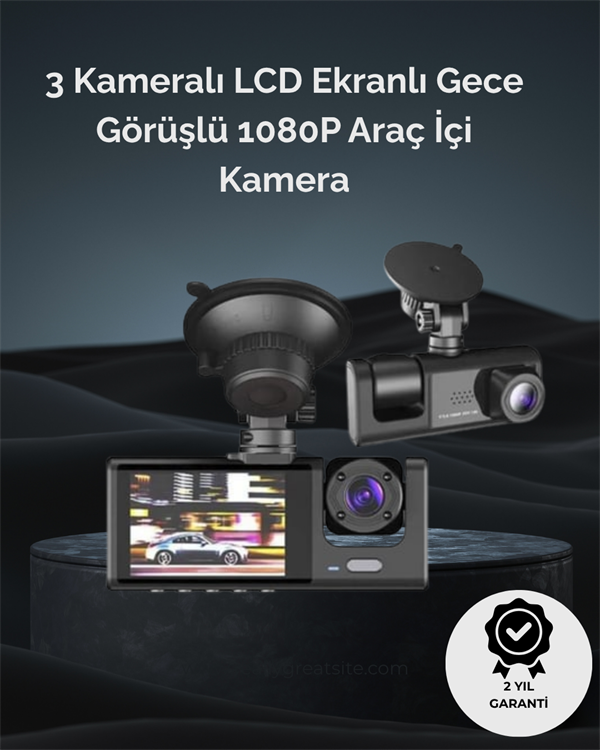 1. 3 Kameralı Full HD Araç Kamerası – Ön, İç ve Arka Görüş ile %100 Kapsama - Bayi Depom 1. 3 Kameralı Full HD Araç Kamerası – Ön, İç ve Arka Görüş ile %100 Kapsama - Bayi Depom