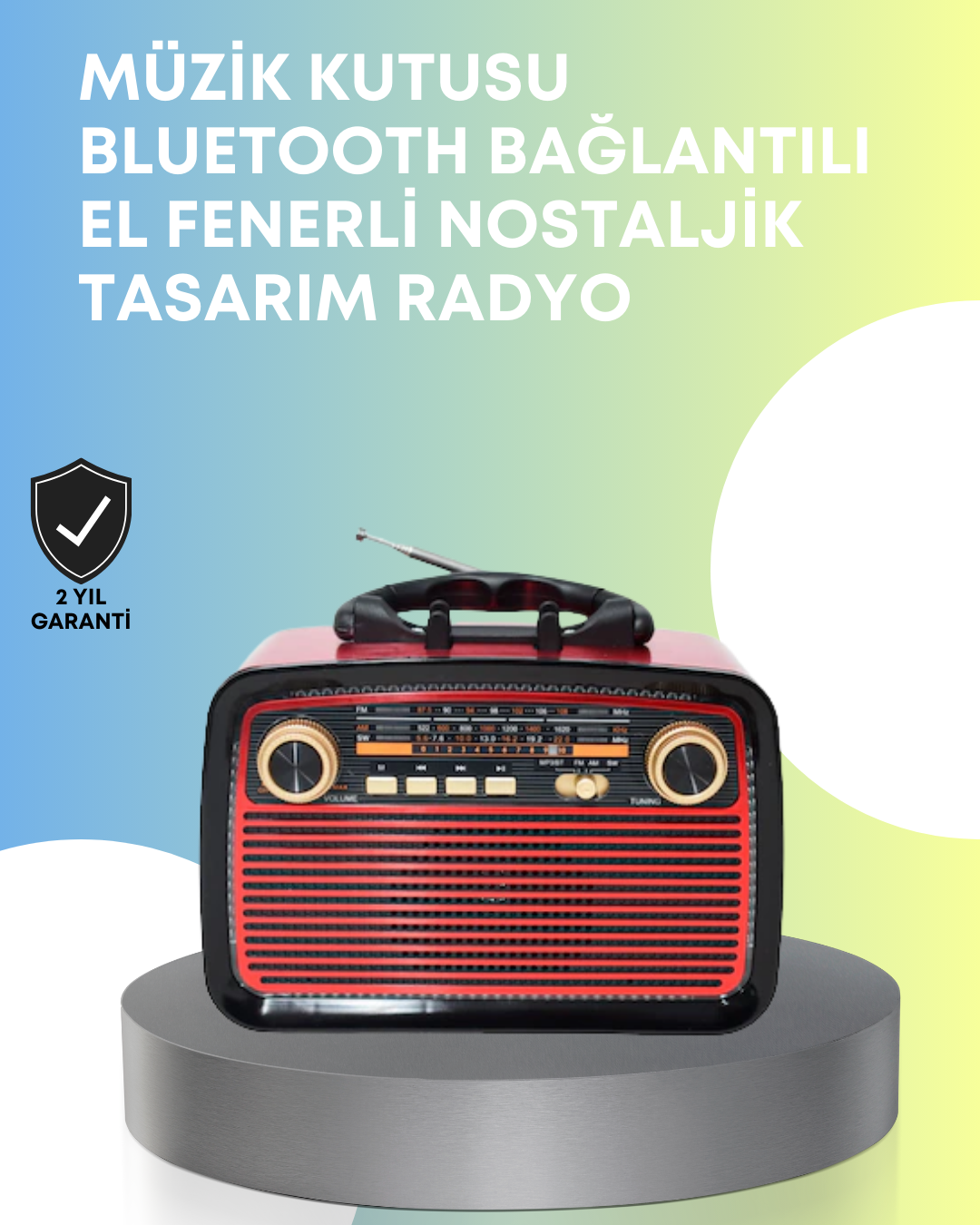Taşınabilir Bluetooth Hoparlör – Modern Teknoloji ile Nostaljik Radyo Deneyimi, FM/AM Fonksiyonu - Bayi Depom Taşınabilir Bluetooth Hoparlör – Modern Teknoloji ile Nostaljik Radyo Deneyimi, FM/AM Fonksiyonu - Bayi Depom