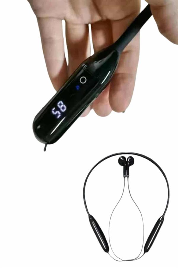 100 Saat Kablolu Boyun Askılı Dijital Göstergeli Bluetooth Kulaklık - Bayi Depom 100 Saat Kablolu Boyun Askılı Dijital Göstergeli Bluetooth Kulaklık - Bayi Depom