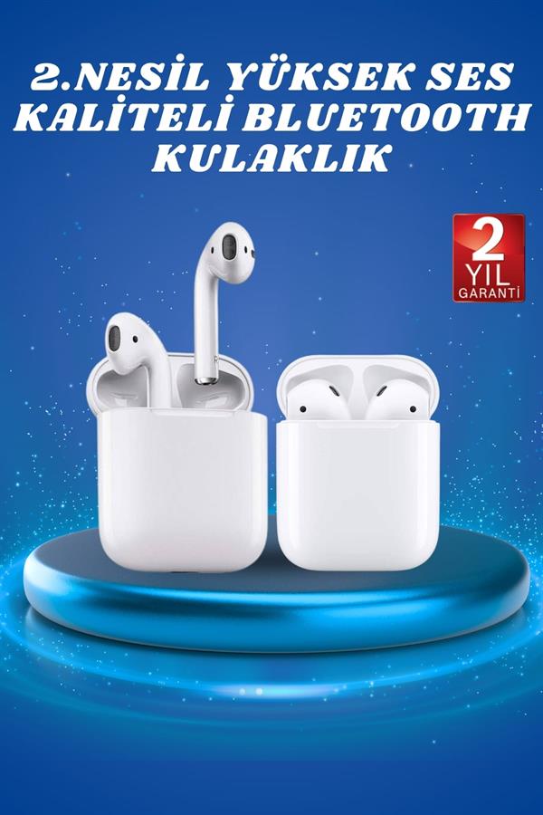 2.Nesil Yeni Model TWS Bluetooth Kulaklık Dokunmatik Kontrol Yüksek Ses Kaliteli Yeni Nesil - Bayi Depom