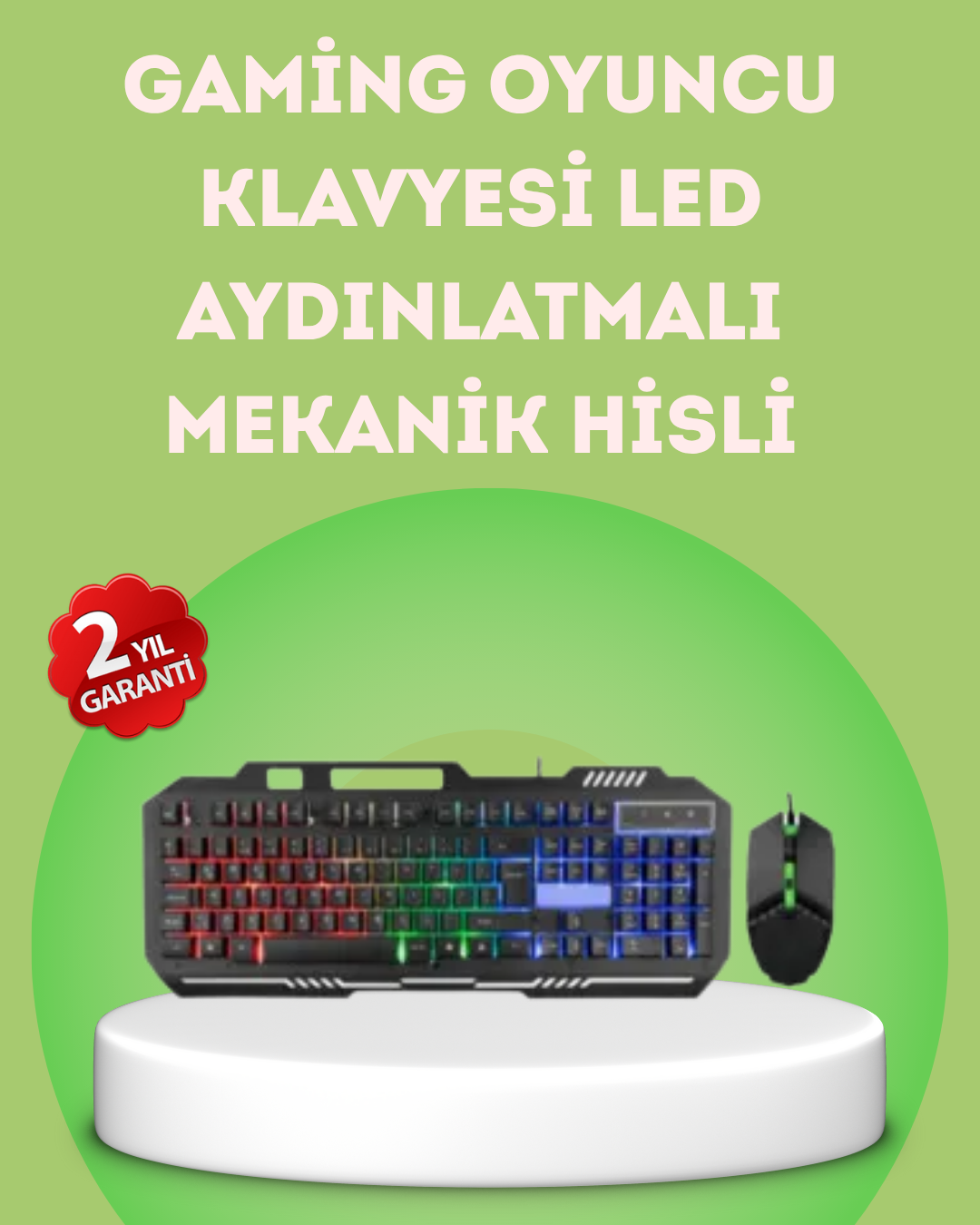 Gaming Klavye ve Mouse Seti PG8018 – Dayanıklı Tuşlar, Hızlı Komut - Bayi Depom