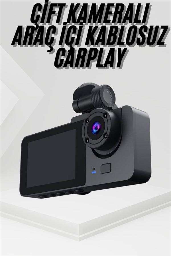 3 Kameralı 2 İnç 1080P Araç İçi Kamera Sürüş Kamerası CarPlay - Bayi Depom 3 Kameralı 2 İnç 1080P Araç İçi Kamera Sürüş Kamerası CarPlay - Bayi Depom