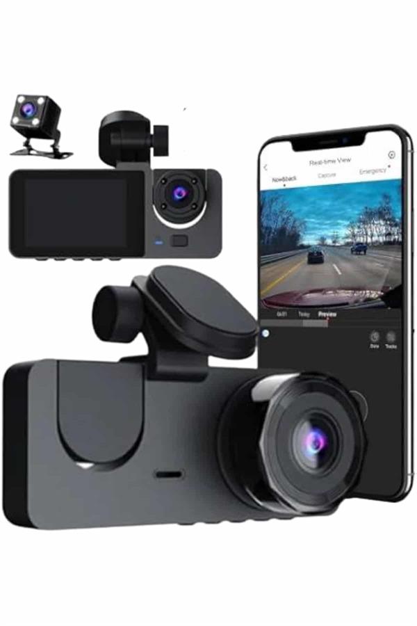 3 Kameralı 2 İnç 1080P Araç İçi Kamera Sürüş Kamerası CarPlay - Bayi Depom 3 Kameralı 2 İnç 1080P Araç İçi Kamera Sürüş Kamerası CarPlay - Bayi Depom