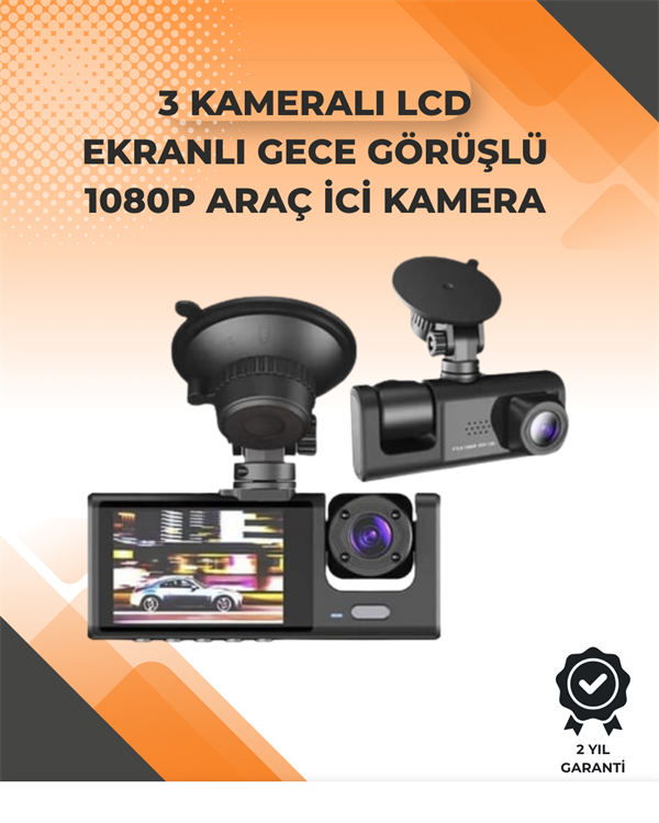 3 Kameralı Dashcam Sistem – Geri Görüş Yardımı, Park Koruması ve G-Sensör - Bayi Depom 3 Kameralı Dashcam Sistem – Geri Görüş Yardımı, Park Koruması ve G-Sensör - Bayi Depom