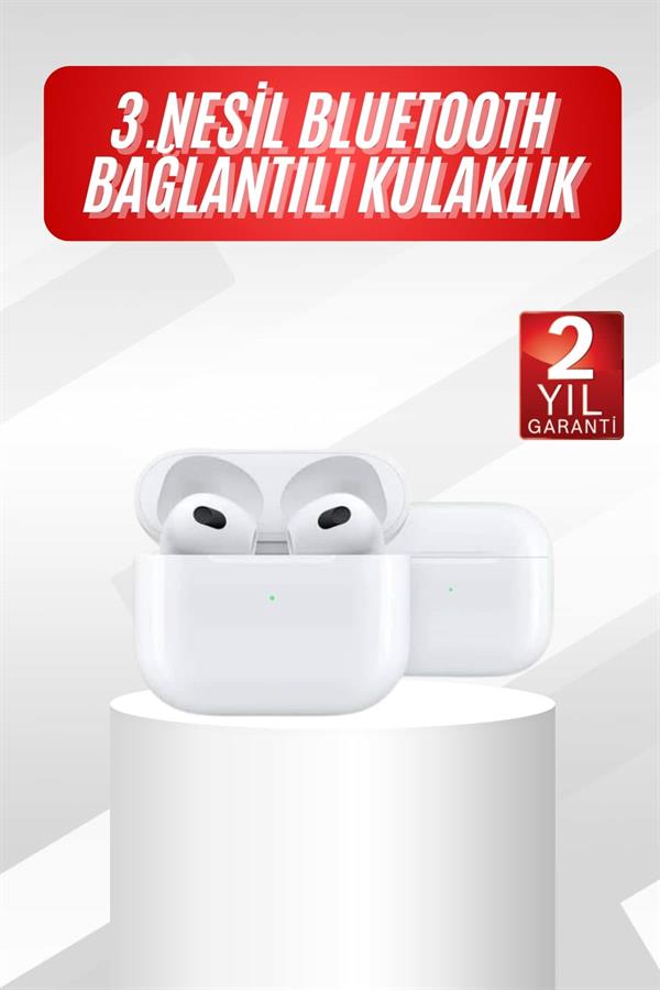 3.Nesil İOS Android Uyumlu Bluetooth 5.0 Beyaz Çağrı Cevaplama - Bayi Depom