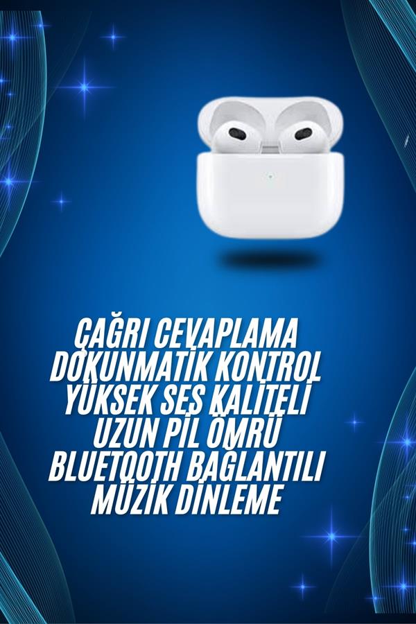 3.Nesil İOS Android Uyumlu Bluetooth 5.0 Beyaz Çağrı Cevaplama - Bayi Depom