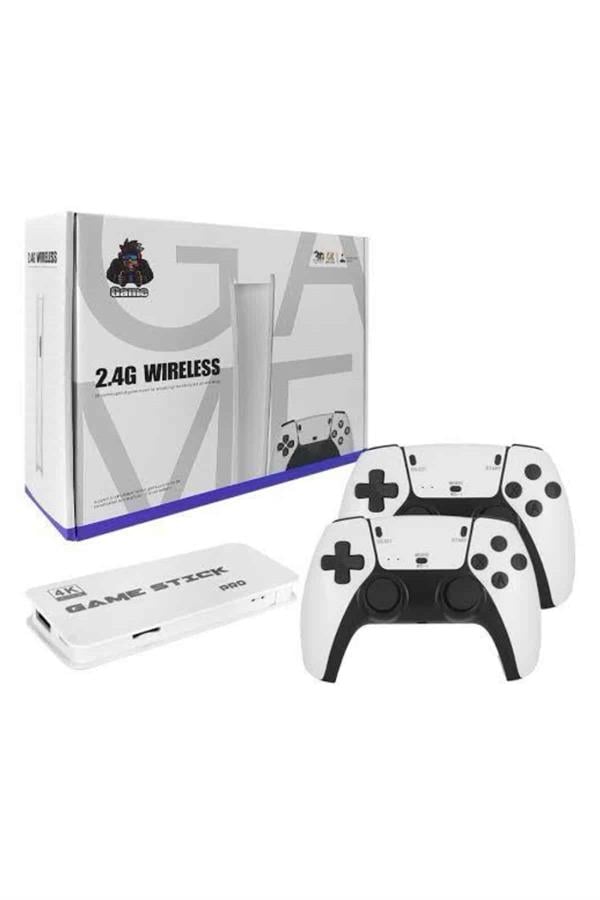 3D 4K 2000 Oyunlu Game Stick Oyun Konsolu Çift Konsol - Bayi Depom