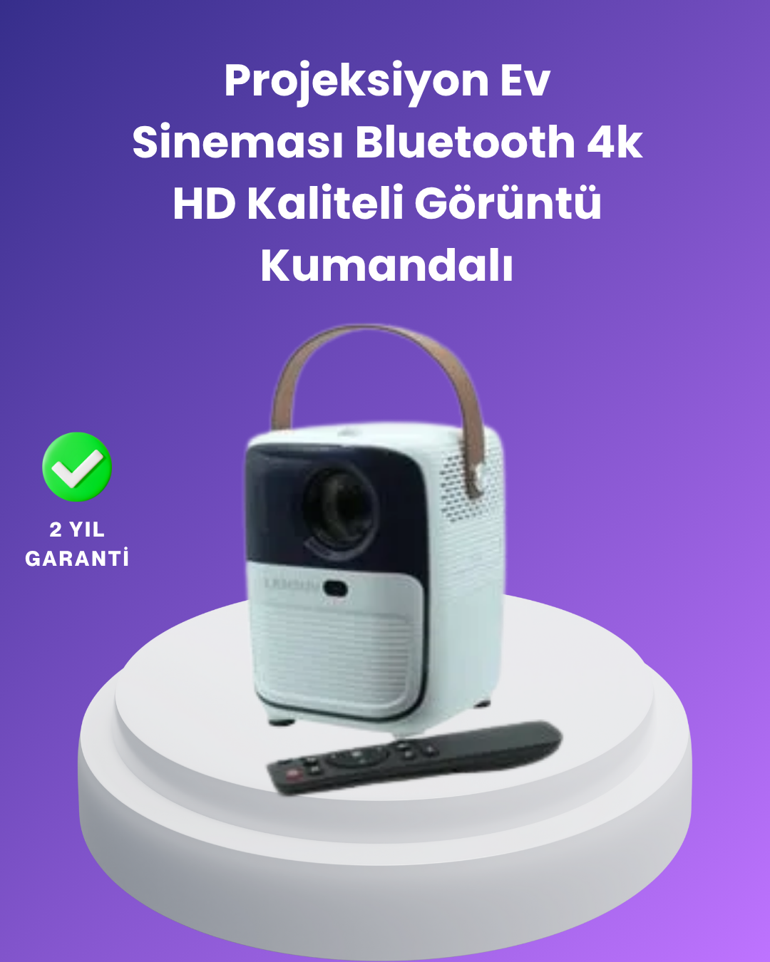 Çoklu Giriş Destekli Projektör – HDMI, USB ve Kulaklık Bağlantı Seçenekleriyle Geniş Uyumluluk - Bayi Depom