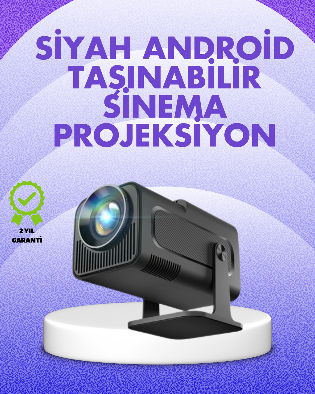180° Dönebilen Gövde Tasarımıyla Tavan Yansıtmalı Taşınabilir Projektör - Bayi Depom