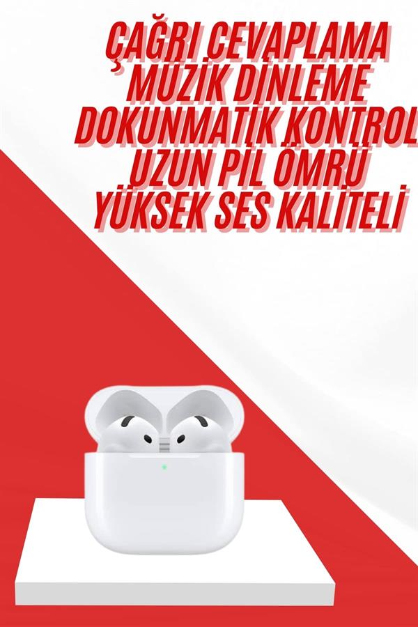 4.Nesil Bluetooth Kulaklık Yüksek Ses Kaliteli Dokunmatik Kontrol Özellikli - Bayi Depom