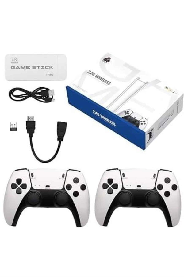 4K HD Görüntü Kaliteli Retro Game Stick 20000 Oyunlu Çift Kollu Beyaz Game Stick - Bayi Depom 4K HD Görüntü Kaliteli Retro Game Stick 20000 Oyunlu Çift Kollu Beyaz Game Stick - Bayi Depom