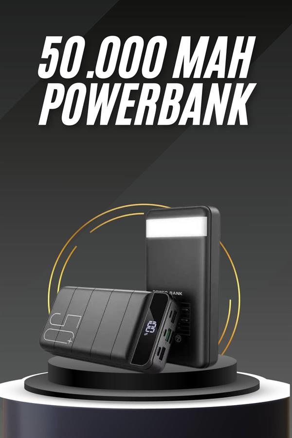 50.000 Mah Led Dijital Göstergeli USB Çıkışı Powerbank - Bayi Depom 50.000 Mah Led Dijital Göstergeli USB Çıkışı Powerbank - Bayi Depom