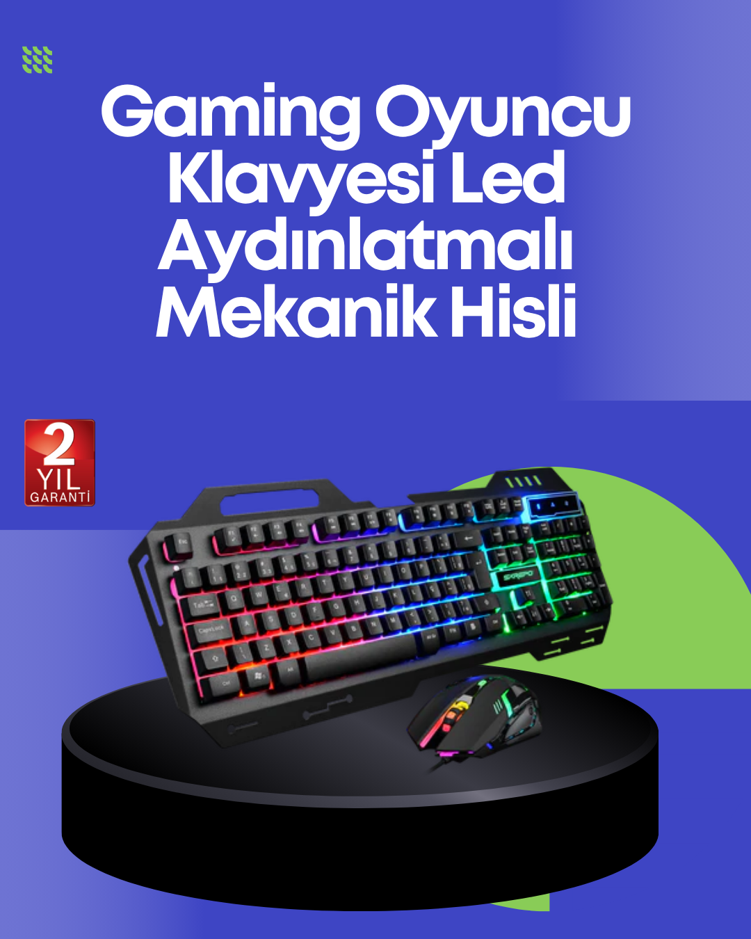 PG8018 LED Aydınlatmalı Mekanik Klavye Mouse – Oyunlarda Üstün Performans - Bayi Depom