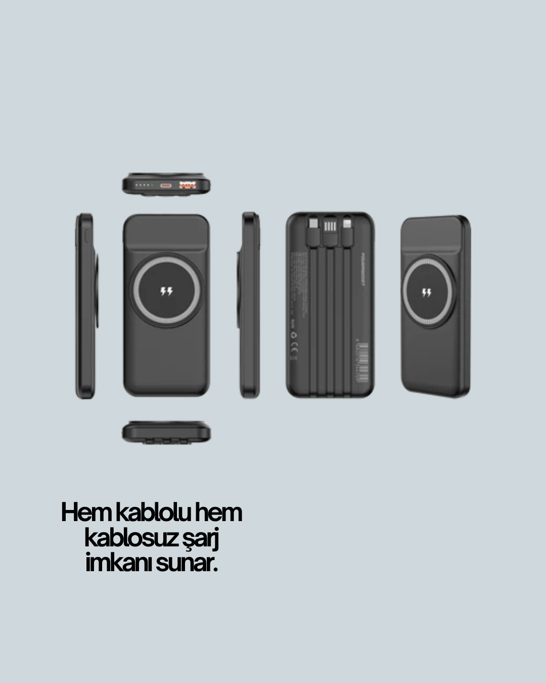 10000mAh Kablosuz ve Hızlı Şarj Destekli Powerbank – Taşınabilir Şarj Gücü - Bayi Depom 10000mAh Kablosuz ve Hızlı Şarj Destekli Powerbank – Taşınabilir Şarj Gücü - Bayi Depom
