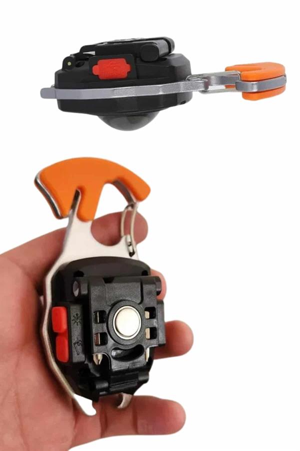 7 Modlu Mini Led Lamba Anahtarlık USB Şarjlı Kamp İçin Taşınabilir - Bayi Depom